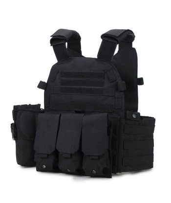 Gilet Tactique Survie Noir Pour