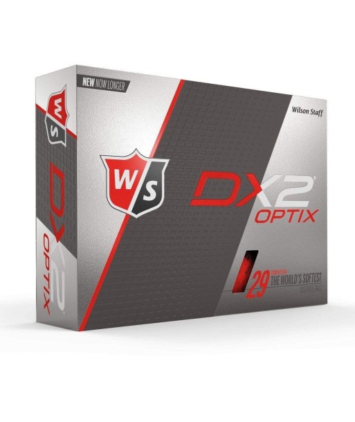 Wilson Balles DX2 Optix Red (boite de 12) avec prix dégressif pour bénéficier 