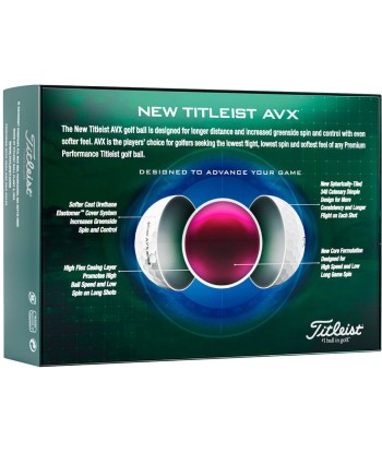 Titleist Balles AVX blanche 2022 (boite de 12) pas chere