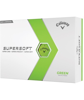 Callaway Balles Supersoft 2023 Green (boite de 12) Paris Déstockage Promo