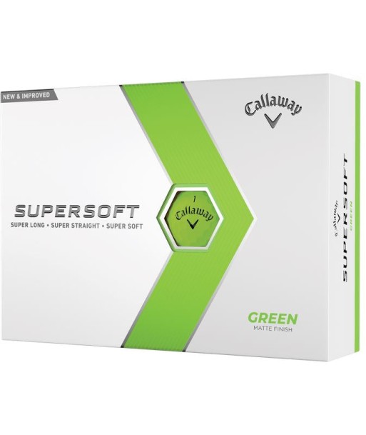 Callaway Balles Supersoft 2023 Green (boite de 12) Paris Déstockage Promo