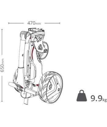 MotoCaddy Chariot Electrique New M1 Batterie Lithium destockage