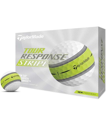 TaylorMade Balles Tour Response STRIPE 2024 (Boite de 12) français