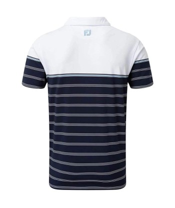 FootJoy polo Stretch Lisle Colour Block Stripe Dans la société mordern