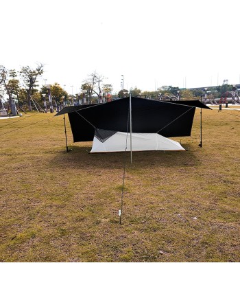 Tarp de Survie Noir brillant des détails fins