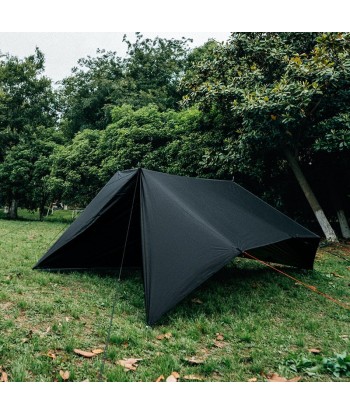 Tarp de Survie Noir brillant des détails fins