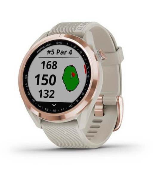 Garmin Approach S42 Rosegold avec bracelet Sable meilleur choix