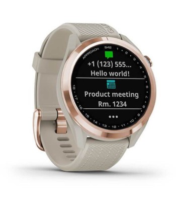 Garmin Approach S42 Rosegold avec bracelet Sable meilleur choix