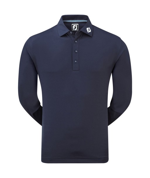 Footjoy Polo Manches longues Thermolite col tissé Navy de la marque