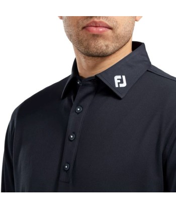 Footjoy Polo Manches longues Thermolite col tissé Navy de la marque