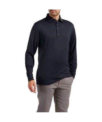 Footjoy Polo Manches longues Thermolite col tissé Navy de la marque