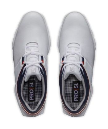 Footjoy PRO|SL 2022 Blanche / Bleu / rouge Livraison rapide