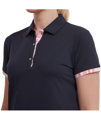 Footjoy polo pique womens navy JUSQU'A -70%! 