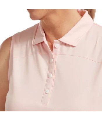 Footjoy polo womens sans manche lsle Rose claire Pour