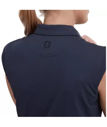 Footjoy polo en tricot avec mini manche navy la colonne vertébrale