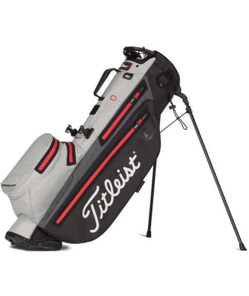 Titleist Sac Trépied Players 4 STA DRY NOIR GRIS ROUGE pas cher 