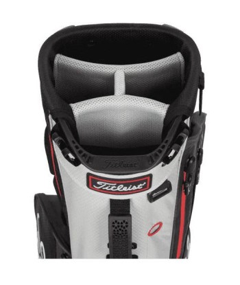 Titleist Sac Trépied Players 4 STA DRY NOIR GRIS ROUGE pas cher 