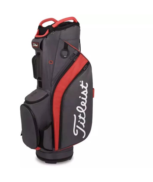 Titleist Sac Chariot Lightweight 14 graphite rouge en ligne