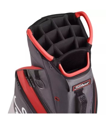 Titleist Sac Chariot Lightweight 14 graphite rouge en ligne