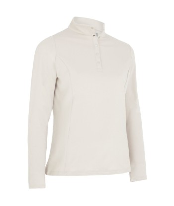 Callaway Polo Manche Longue Thermal Femme Beige Jusqu'à 80% De Réduction