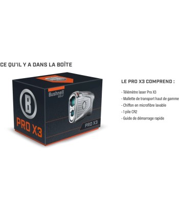 BUSHNELL Télémètre PRO X3 le concept de la Pate a emporter 