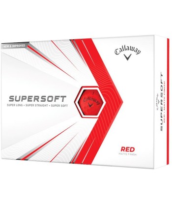 Callaway Balles Supersoft Rouge (boite de 12) Par le système avancé 