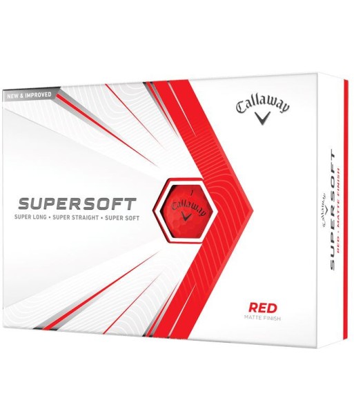 Callaway Balles Supersoft Rouge (boite de 12) Par le système avancé 