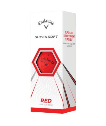 Callaway Balles Supersoft Rouge (boite de 12) Par le système avancé 