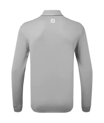 Footjoy Polo Manches longues Thermolite col tissé Gris store