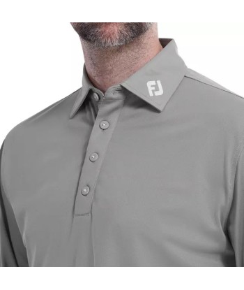 Footjoy Polo Manches longues Thermolite col tissé Gris store