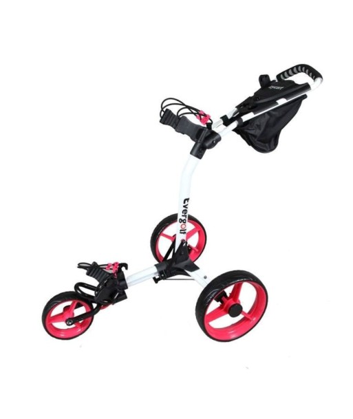 Evergolf IZYCART Blanc Roues Roses de pas cher