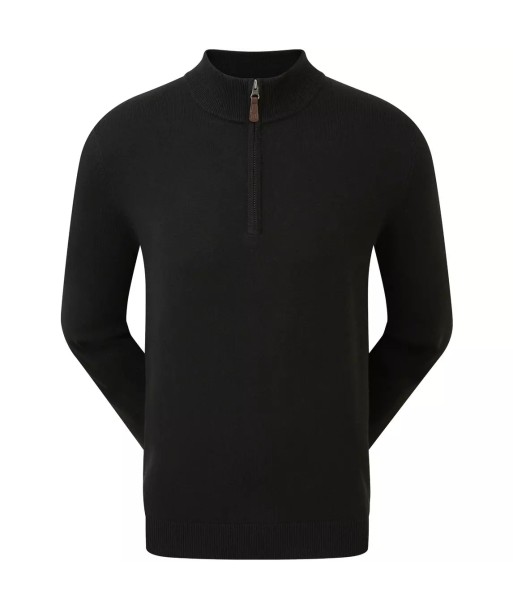 Footjoy 1/2 Zip Pull en laine Membrane noir Jusqu'à 80% De Réduction