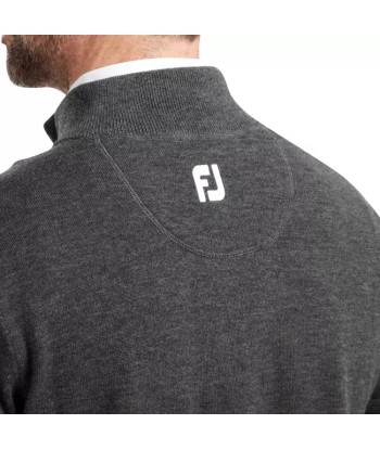 Footjoy pull 1/4 Zip Mélange de Laine Gris à prix réduit toute l'année