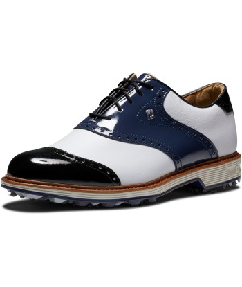 Footjoy chaussure première Series Wilcox Blanche Bleu Noir la livraison gratuite