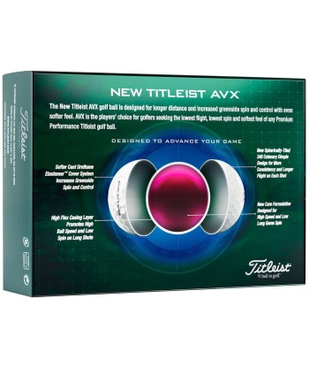 Titleist Balles AVX 2022 Alignment blanche (boite de 12) acheter en ligne