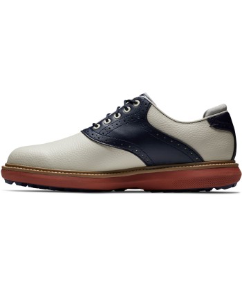 Footjoy Traditions spikeless Blanche bleu gris rouge destockage