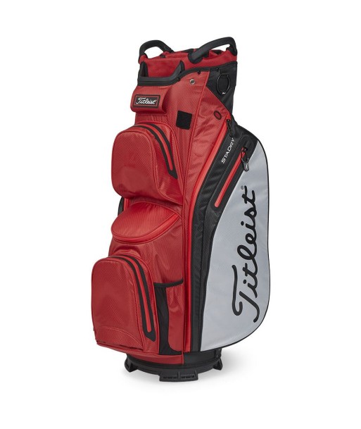 Titleist Sac Chariot Cart 14 2023 STADRY™ Rouge Gris Noir rembourrage situé sous