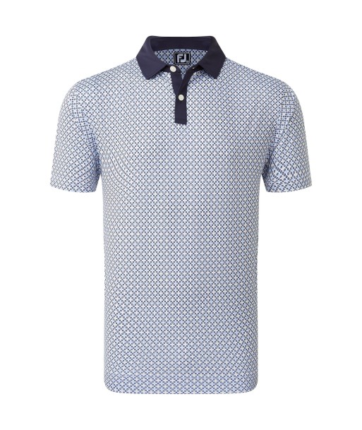 Footjoy Polo Circle Print  Navy True blue almond White votre