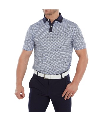 Footjoy Polo Circle Print  Navy True blue almond White votre