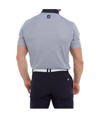 Footjoy Polo Circle Print  Navy True blue almond White votre