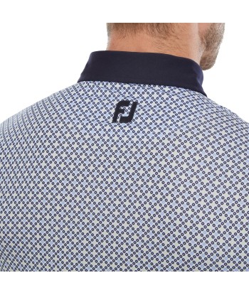 Footjoy Polo Circle Print  Navy True blue almond White votre