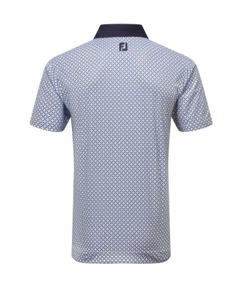 Footjoy Polo Circle Print  Navy True blue almond White votre