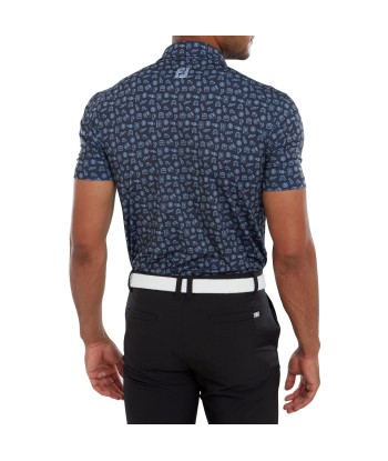 Footjoy Polo Travel Print Navy True Blue en ligne