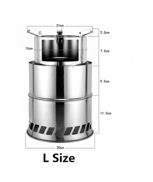 Réchaud à Bois Acier Inoxydable En savoir plus