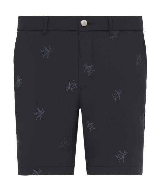 Original Penguin Bermudas Space Dye imprimé Penguin Noir solde