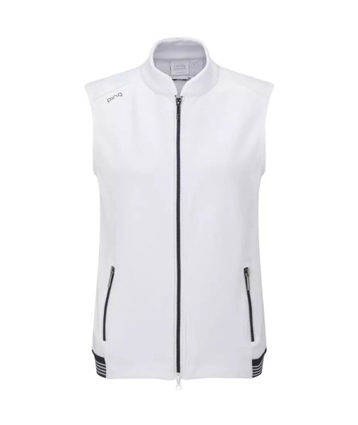 Ping 2023 Gilet Dot Femme Sans manche Marine Blanc 2023