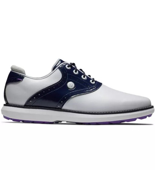 Footjoy Traditions spikeless LADY Blanche Navy violet Profitez des Offres !