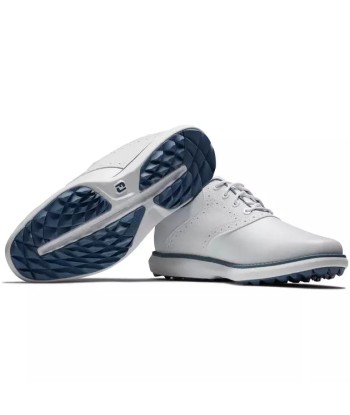 Footjoy Traditions spikeless LADY Blanche Bleu Gris pour bénéficier 