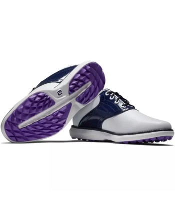 Footjoy Traditions spikeless LADY Blanche Navy violet Profitez des Offres !