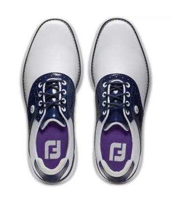 Footjoy Traditions spikeless LADY Blanche Navy violet Profitez des Offres !